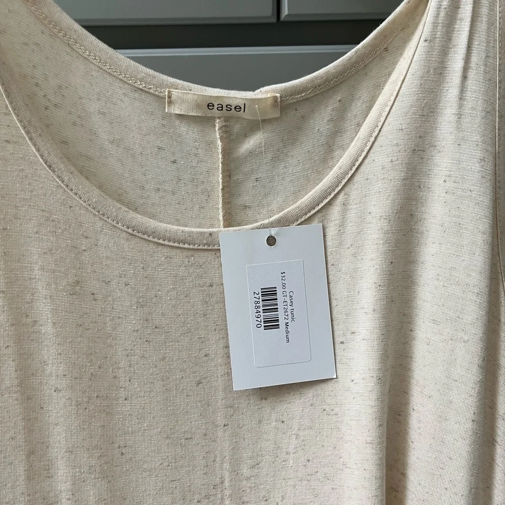 Boutique Easel Tank Dress Lace Bottom Trim - Picture 3 of 5